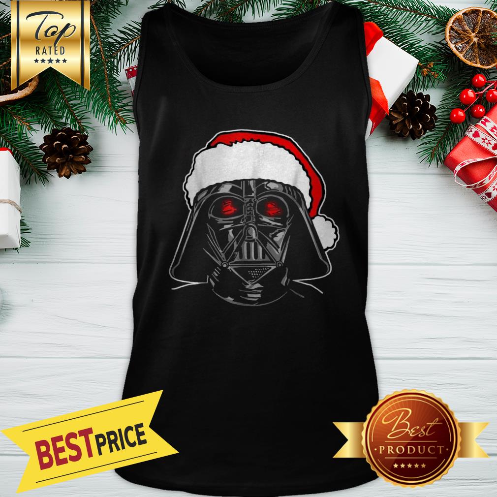 Original Star Wars Santa Darth Vader Sketch Christmas Shirt - Image 3