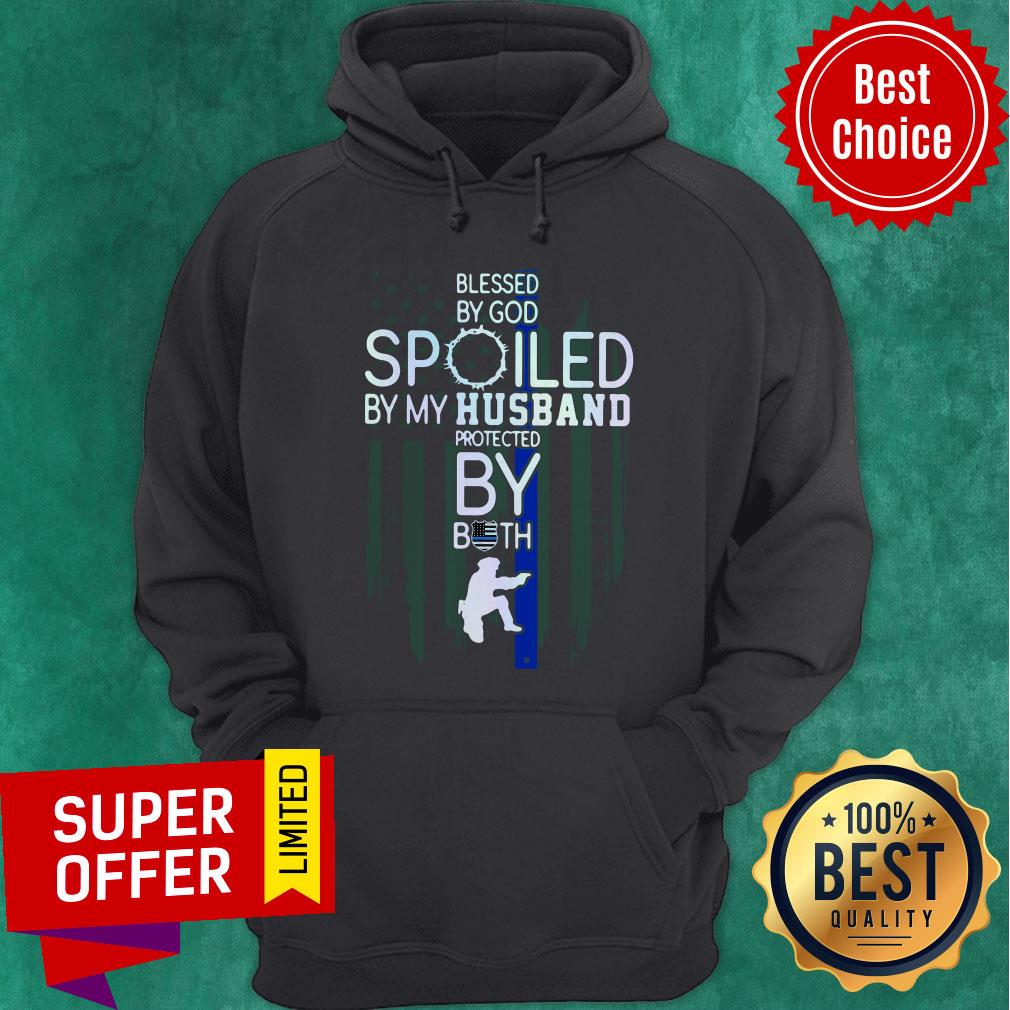 Police Blesses By God Spoiled By My Husband Protected By Both Shirt - Image 2