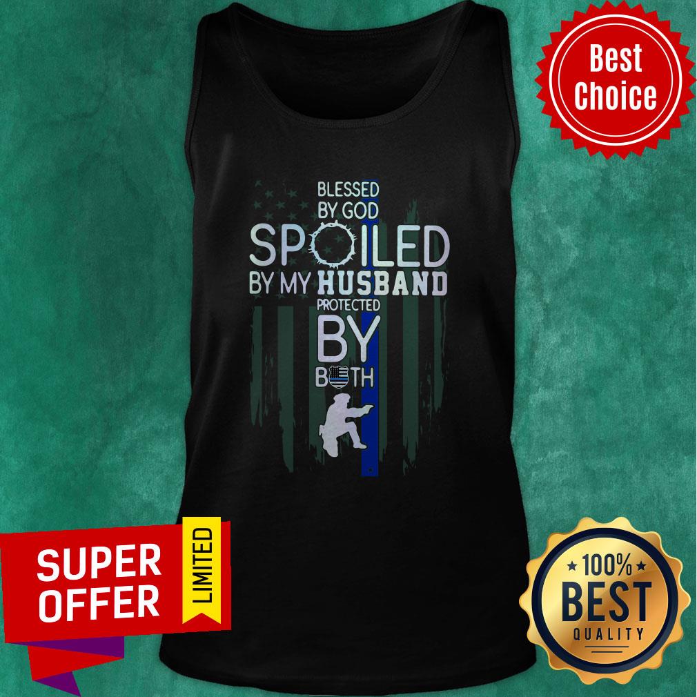 Police Blesses By God Spoiled By My Husband Protected By Both Shirt - Image 4
