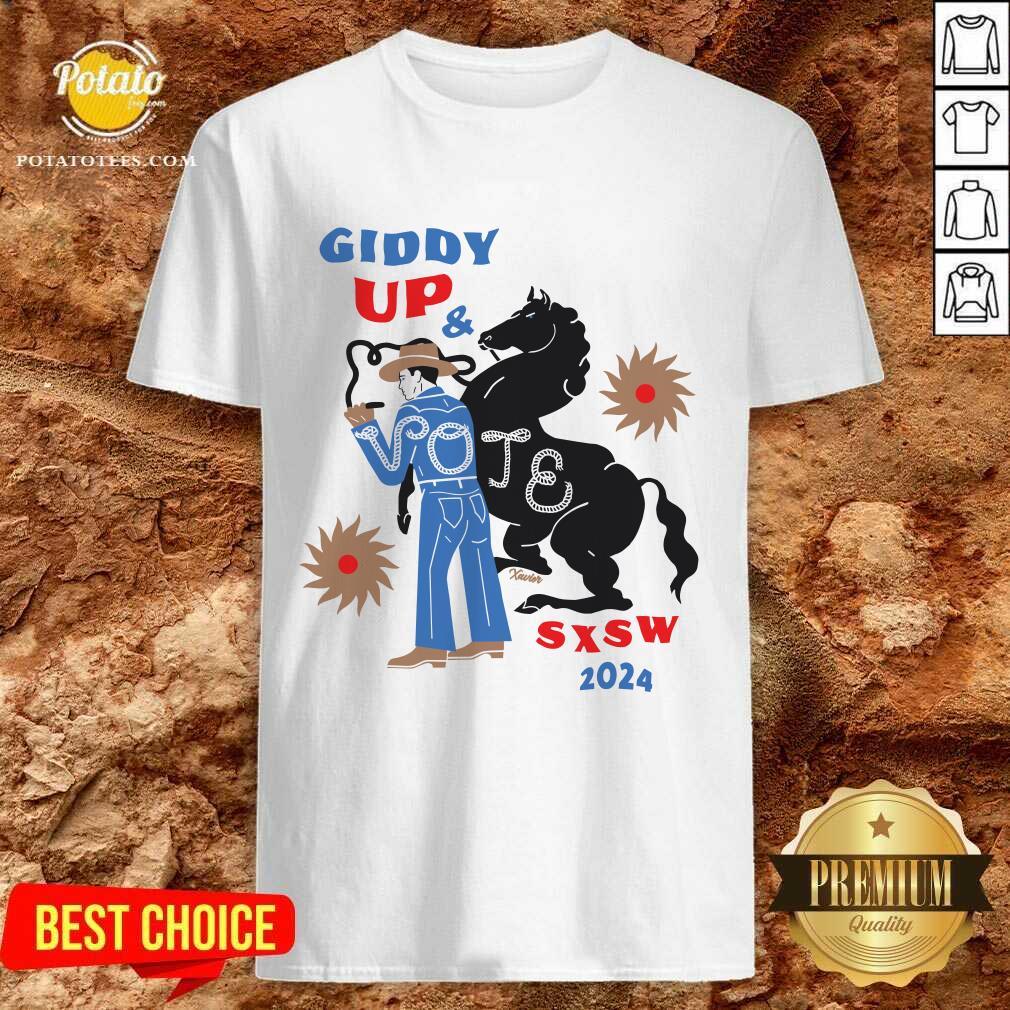 South By Southwest 2024 Giddy Up & Vote T-shirt