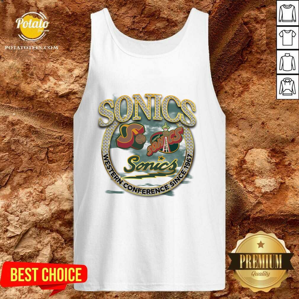 Seattle SuperSonics Hardwood Classics Vintage Soul Crown Jewels T-Shirt - Image 3