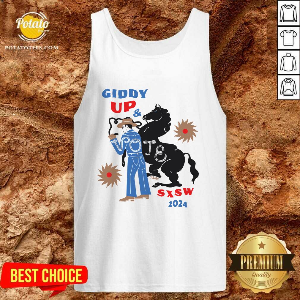 South By Southwest 2024 Giddy Up & Vote T-shirt - Image 3