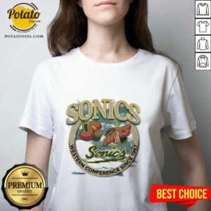 Alternative view of Seattle SuperSonics Hardwood Classics Vintage Soul Crown Jewels T-Shirt