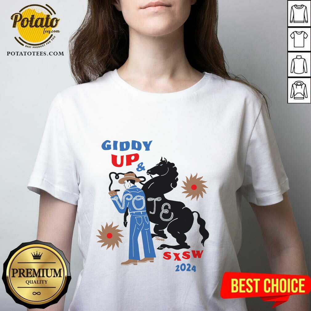 South By Southwest 2024 Giddy Up & Vote T-shirt - Image 2