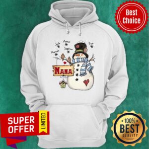 Alternative view of Nice Snowman Jack Annasophia Mariah Nana Christmas Shirt