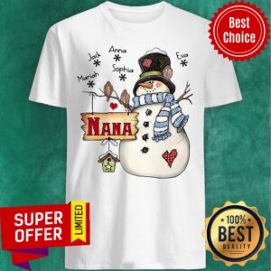 Nice Snowman Jack Annasophia Mariah Nana Christmas Shirt