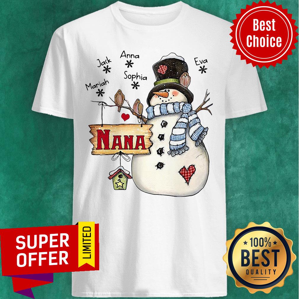Nice Snowman Jack Annasophia Mariah Nana Christmas Shirt