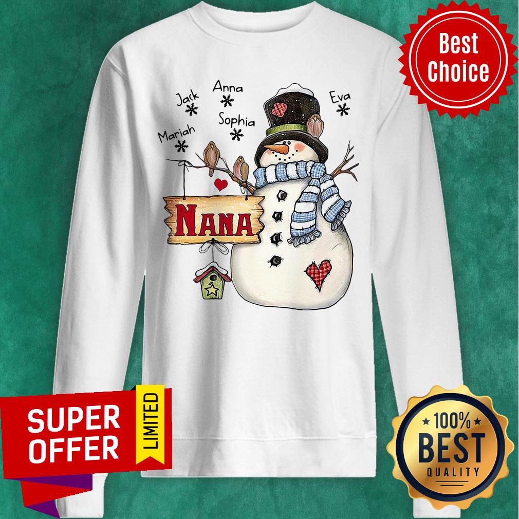 Nice Snowman Jack Annasophia Mariah Nana Christmas Shirt - Image 5