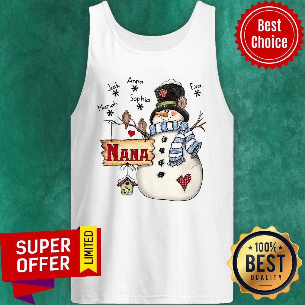 Nice Snowman Jack Annasophia Mariah Nana Christmas Shirt - Image 4
