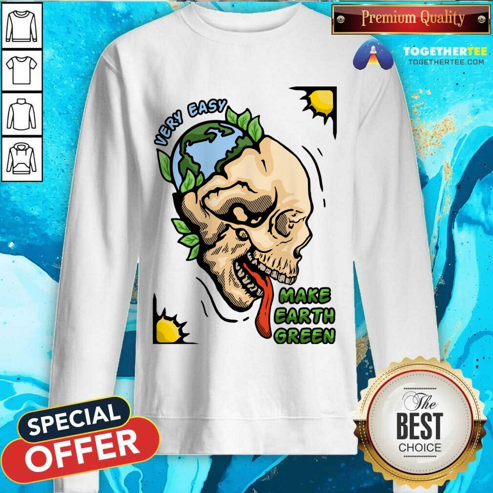 Very Easy Make Earth Green Skull Shirt - Image 3