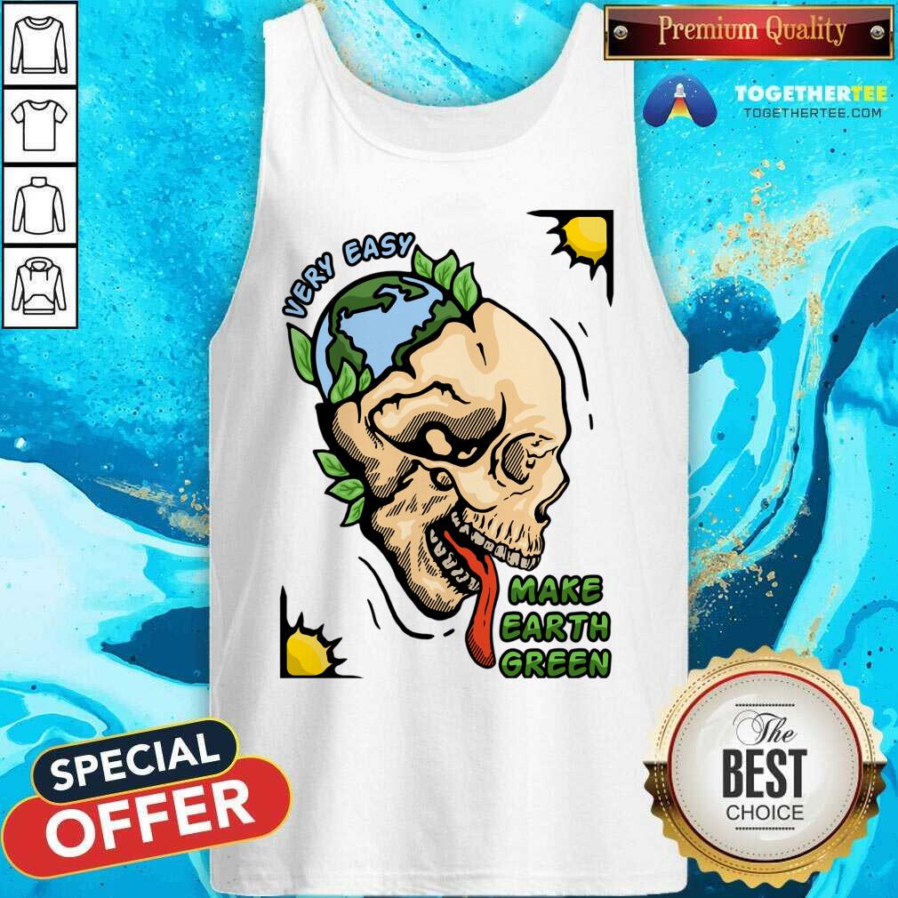 Very Easy Make Earth Green Skull Shirt - Image 2