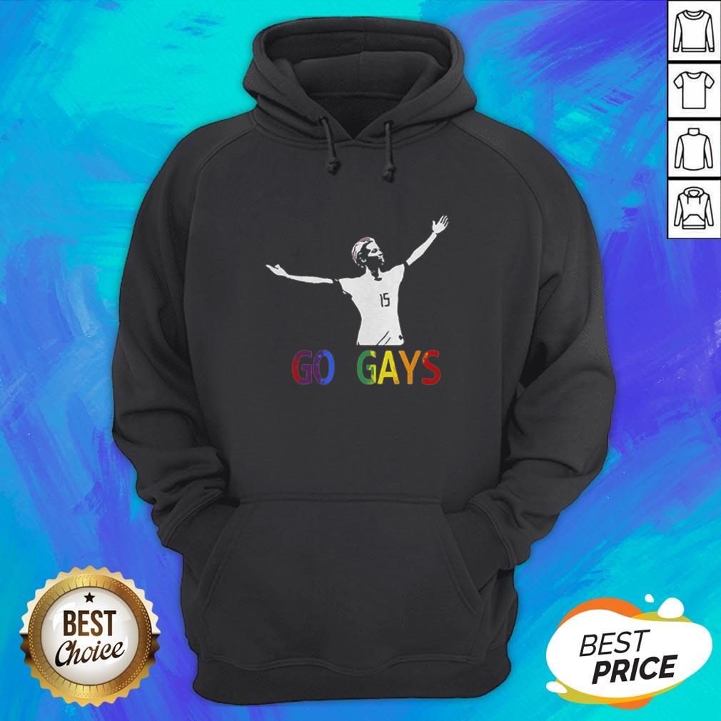 Official Alex Morgan Go Gays LGBT Shirt - Image 3