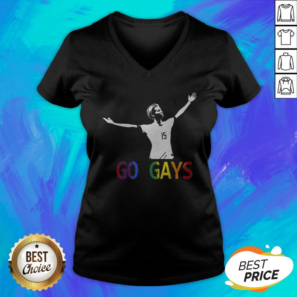 Official Alex Morgan Go Gays LGBT Shirt - Image 4