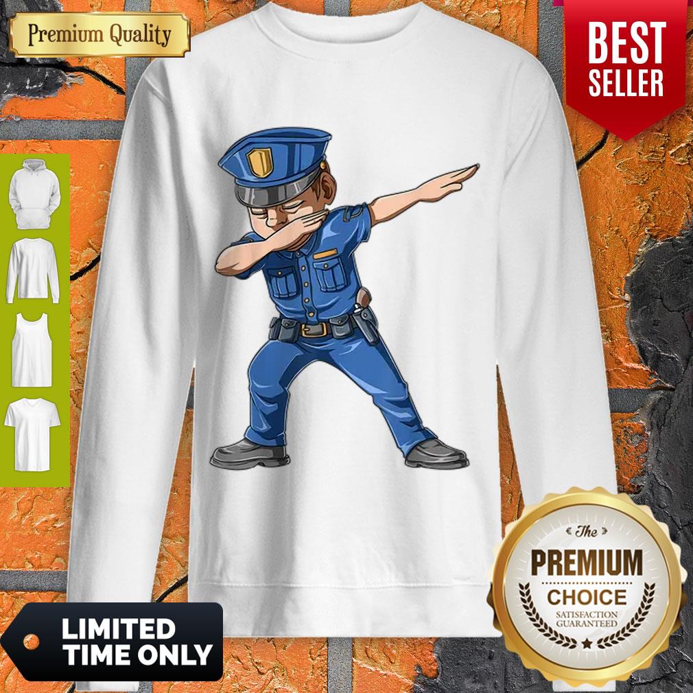 Official Dabbing Policeman Dabbing Cop Dab Police Officer Shirt - Image 3
