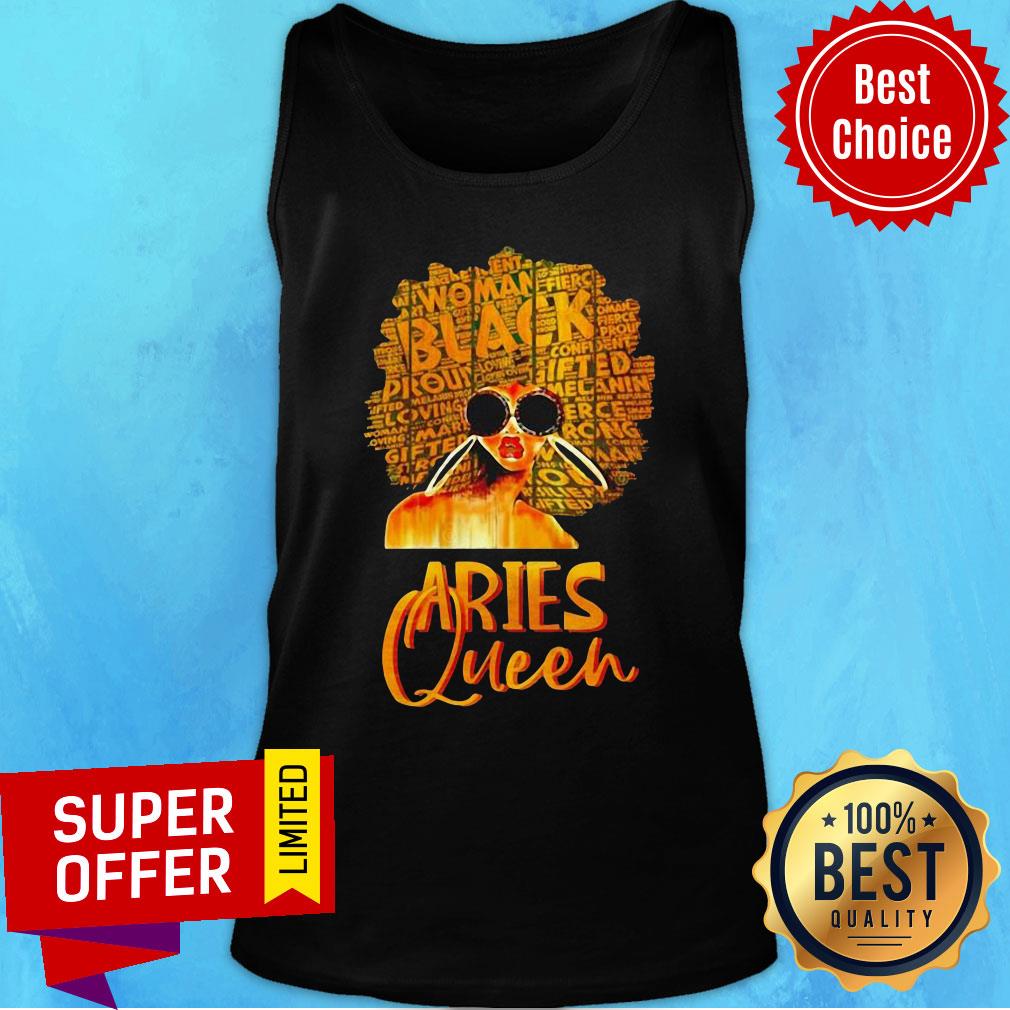 Premium Black Women Afro Hair Aries Queen Shirt - Image 3