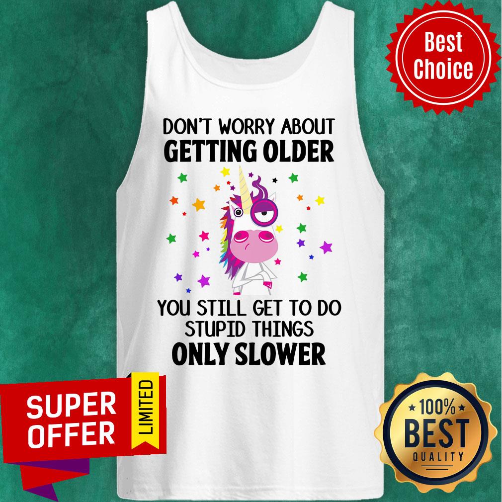 Unicorns Don't Worry About Getting Older Shirt - Image 3