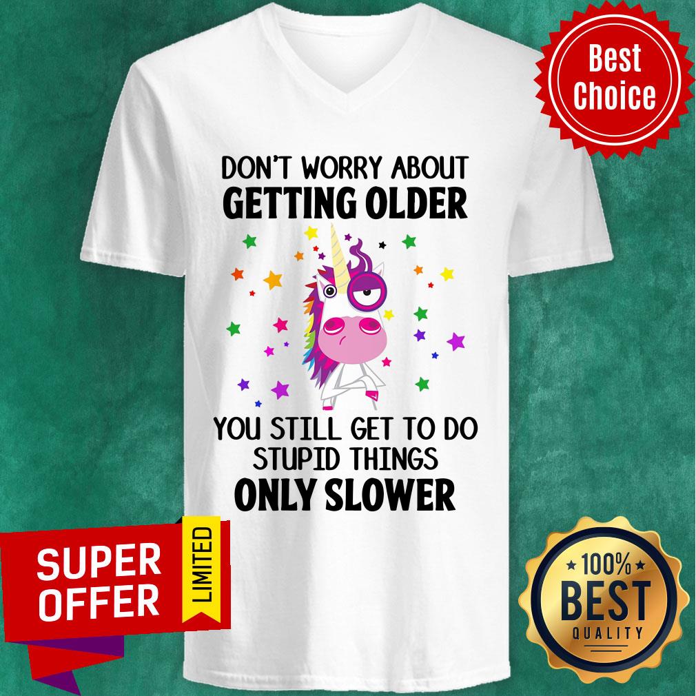 Unicorns Don't Worry About Getting Older Shirt - Image 2