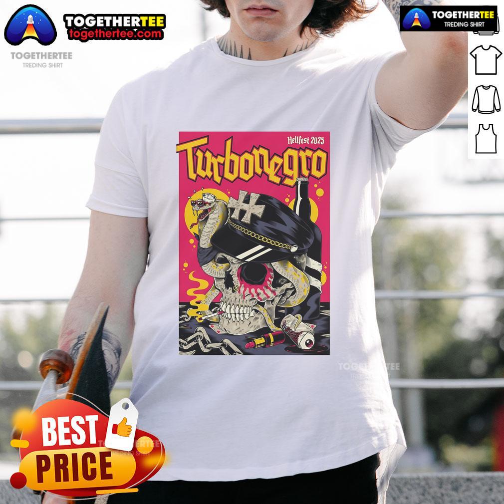 Official Turbonegro Hellfest 150 2025 Skull T-Shirt