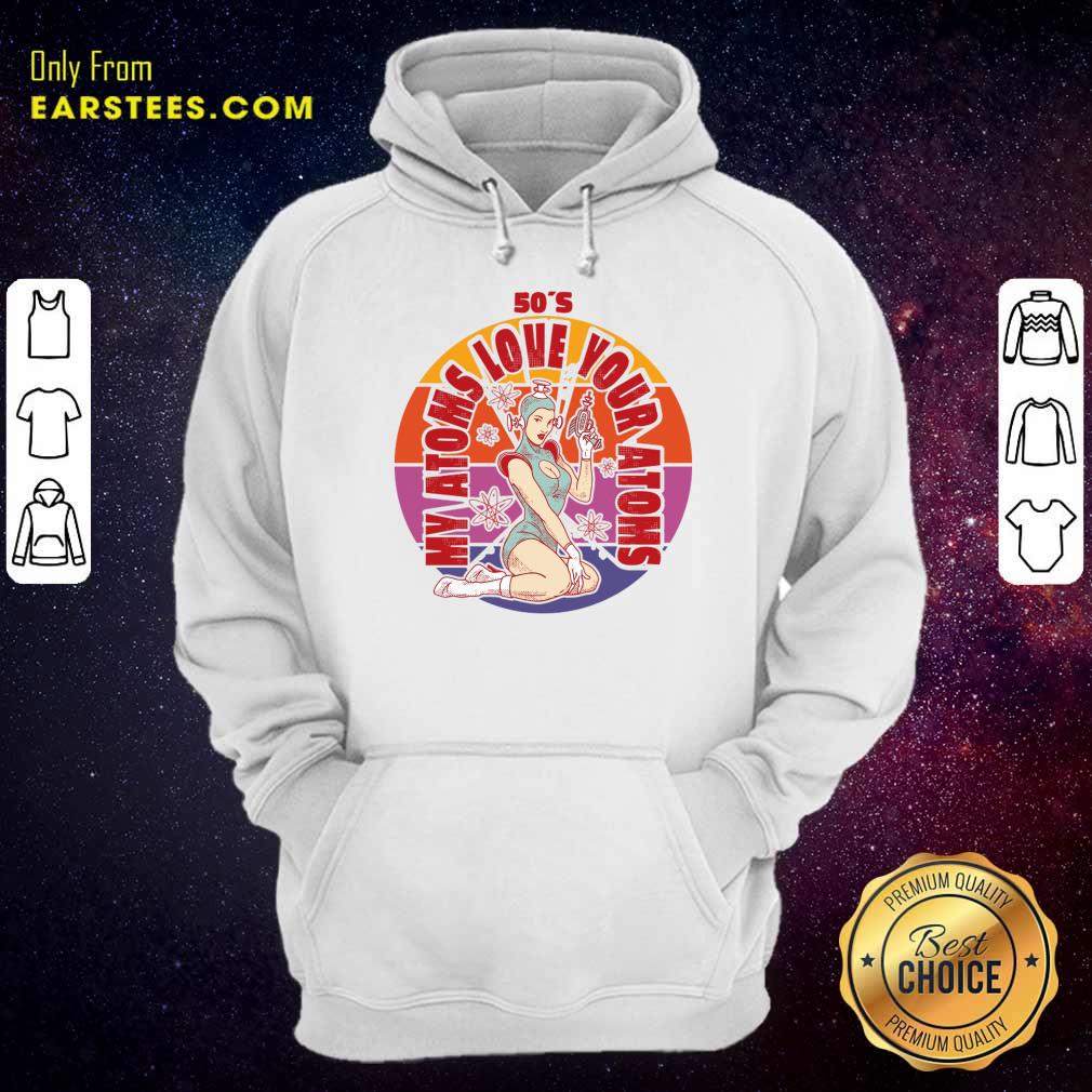 My Atoms Love Your Atoms 50'S Vintage Science Shirt - Image 5