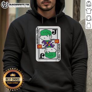 Alternative view of Official Joker Card Bang Gun Cartoon T-Shirt