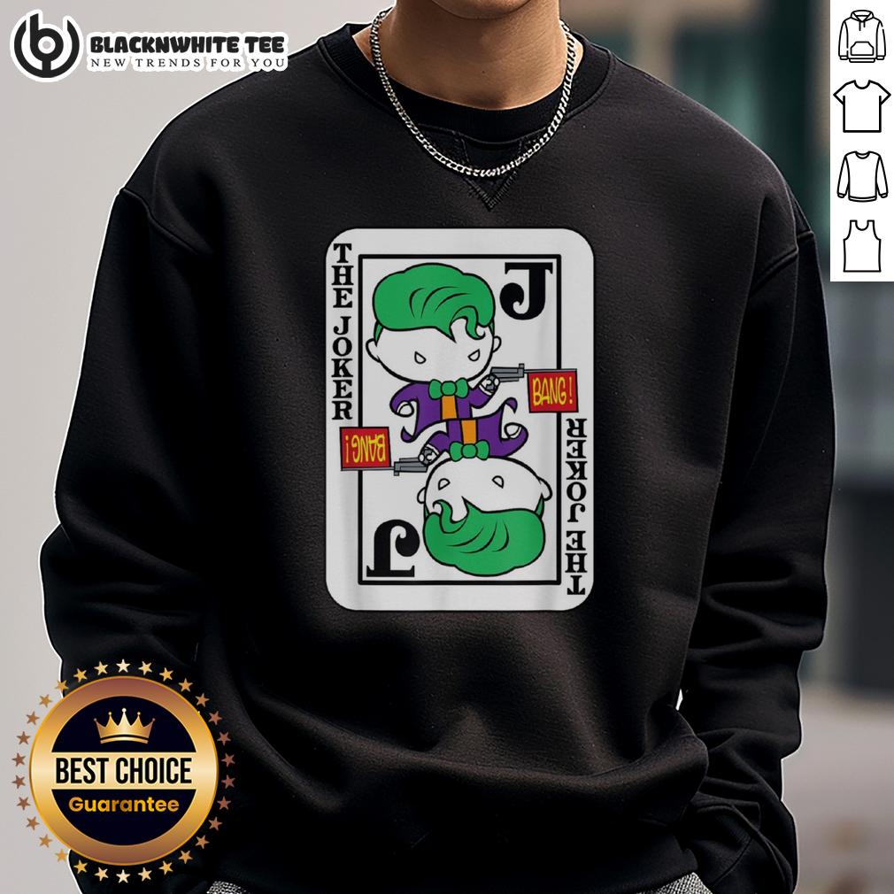 Official Joker Card Bang Gun Cartoon T-Shirt - Image 5