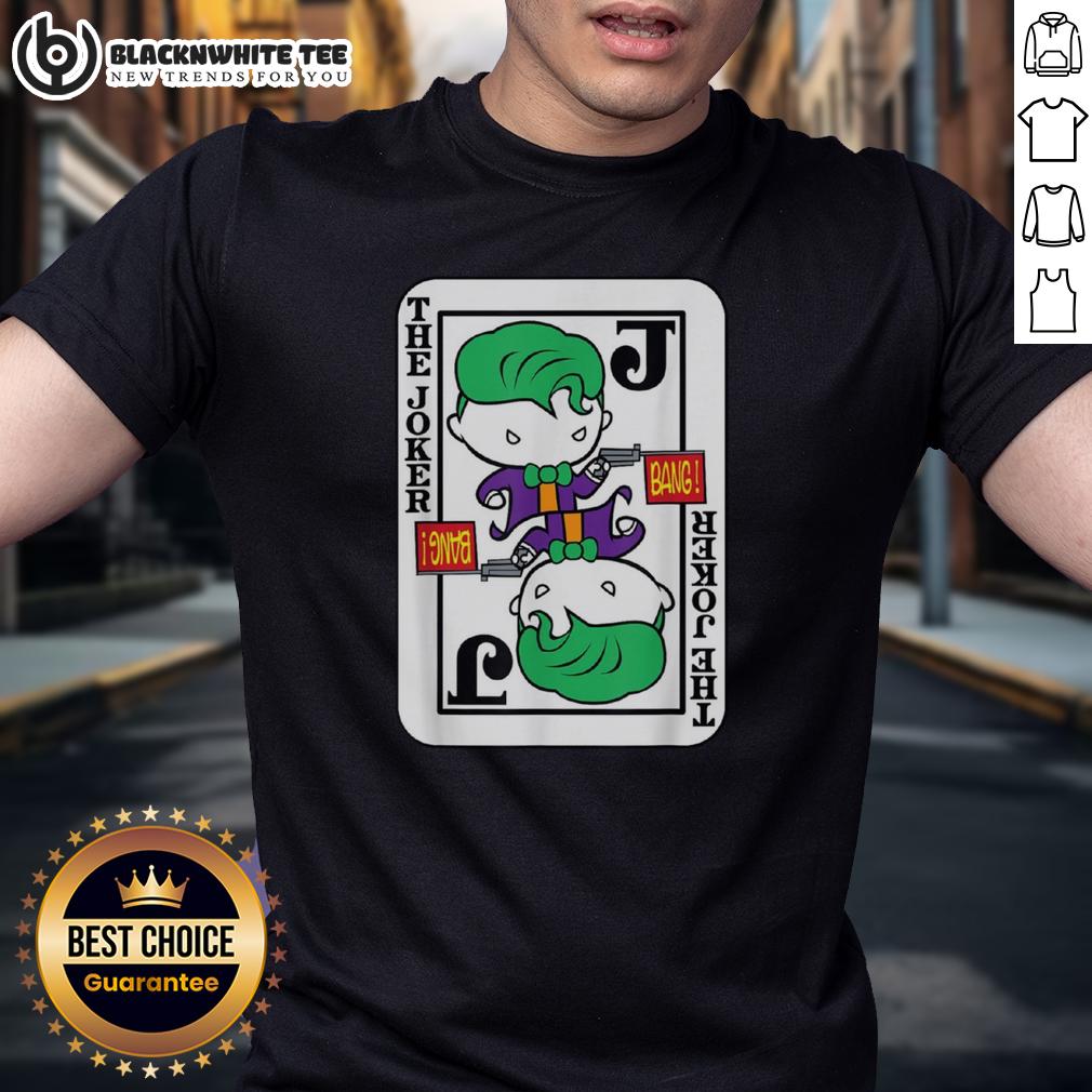 Official Joker Card Bang Gun Cartoon T-Shirt