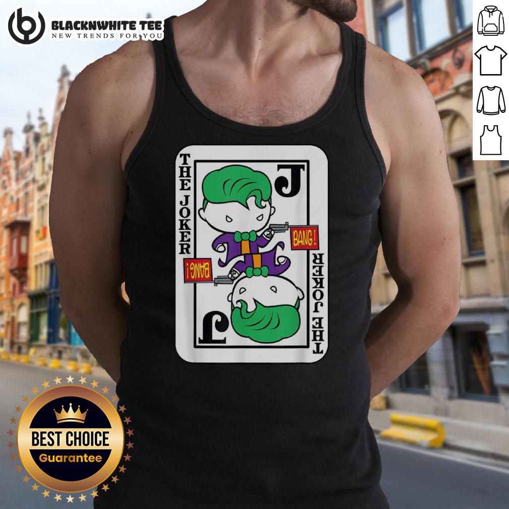 Official Joker Card Bang Gun Cartoon T-Shirt - Image 4