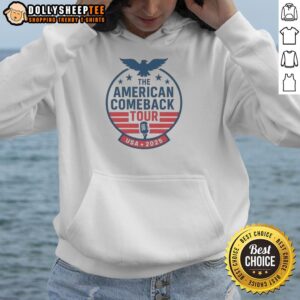 Alternative view of Premium The American Comeback Tour USA 2025 Charlie Kirk T-Shirt