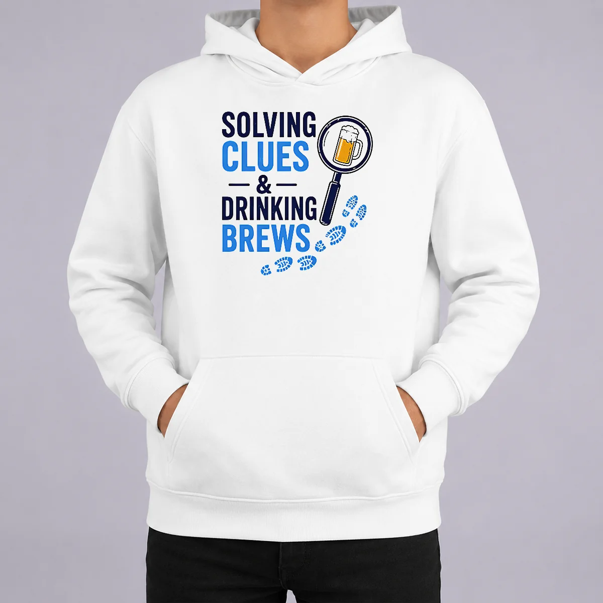 Original Solving Clues And Drinking Brews Shirt - Image 5