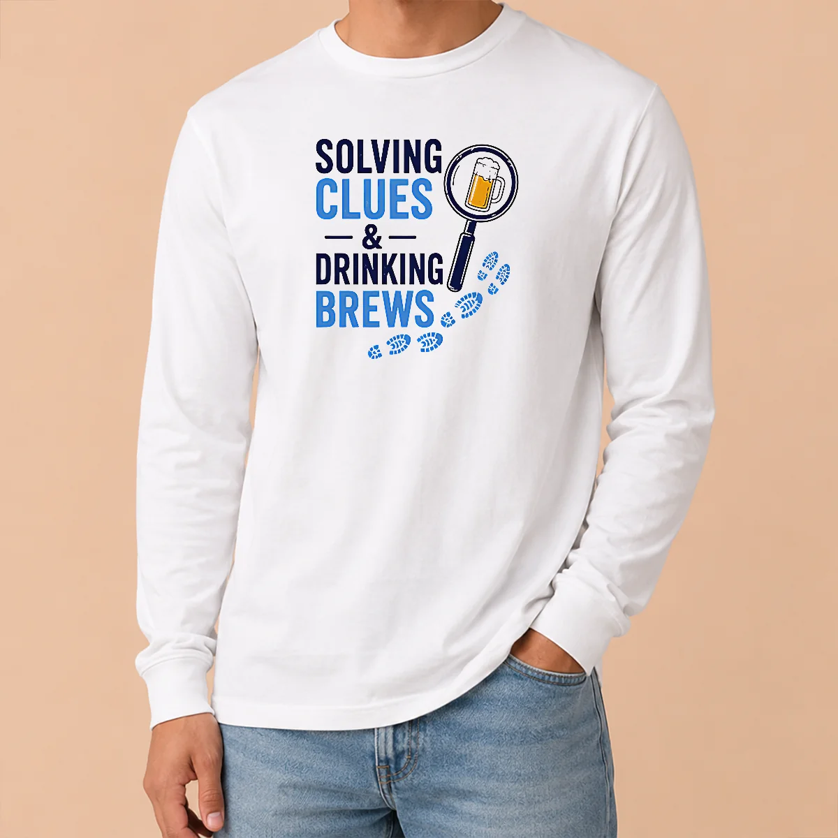 Original Solving Clues And Drinking Brews Shirt - Image 6