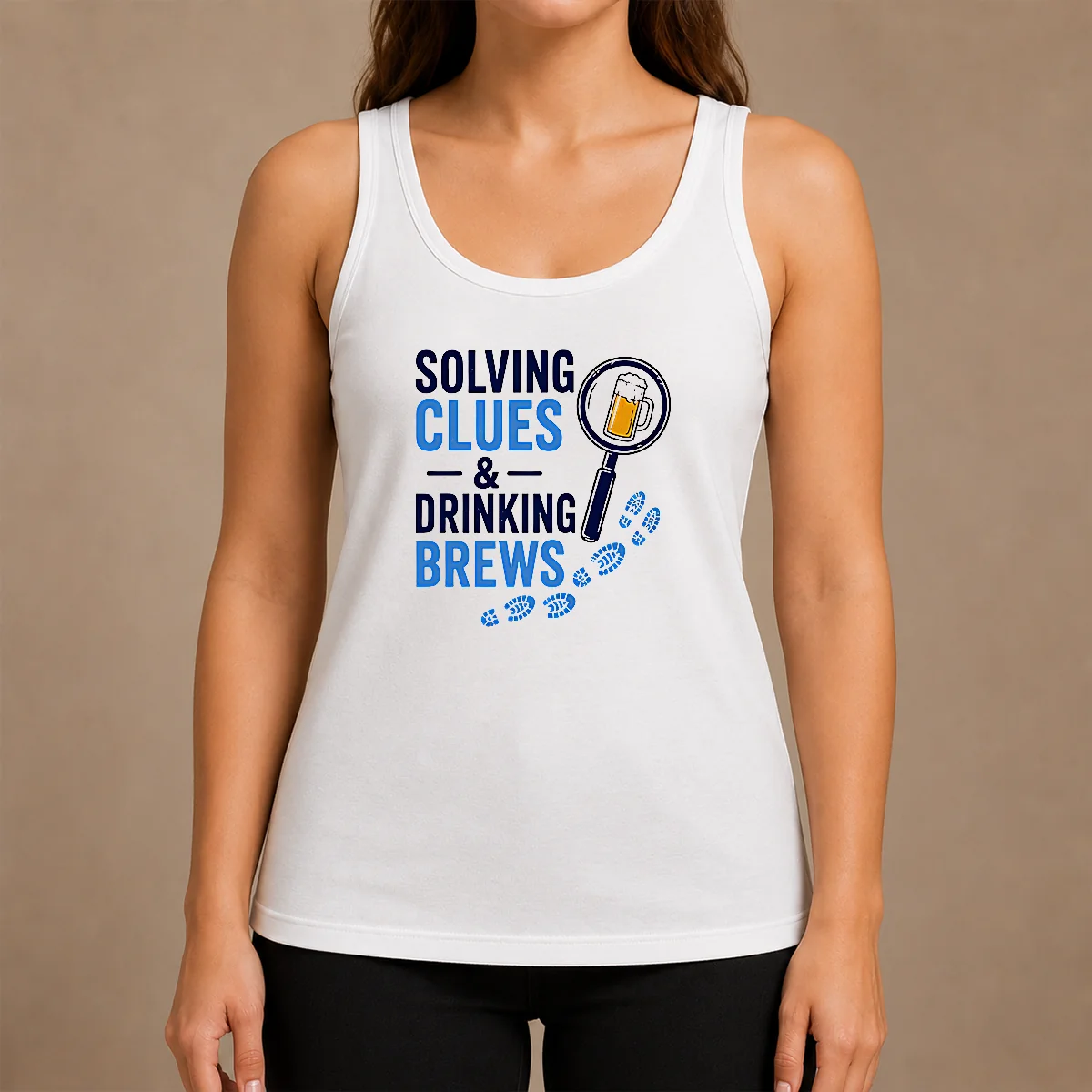 Original Solving Clues And Drinking Brews Shirt - Image 3