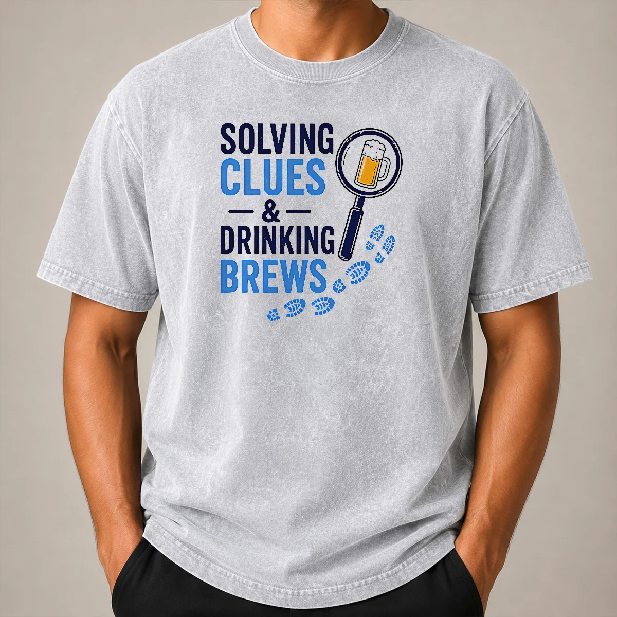 Original Solving Clues And Drinking Brews Shirt - Image 8