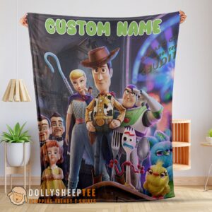 Happy Hot Toy Story 4 Poster Blanket Fleece Customized Blanket