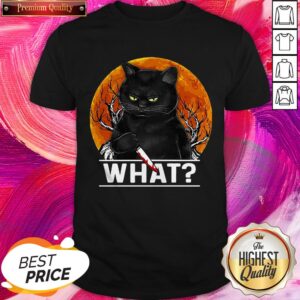 Fantastic Michael Myers Black Cat Halloween What Shirt