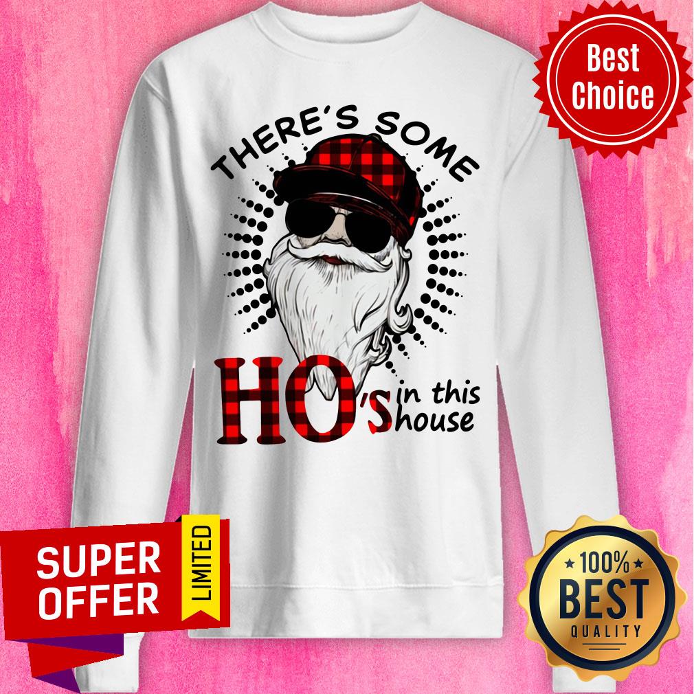 Premium There’s Some Hos In This House Santa Claus Christmas Shirt - Image 5