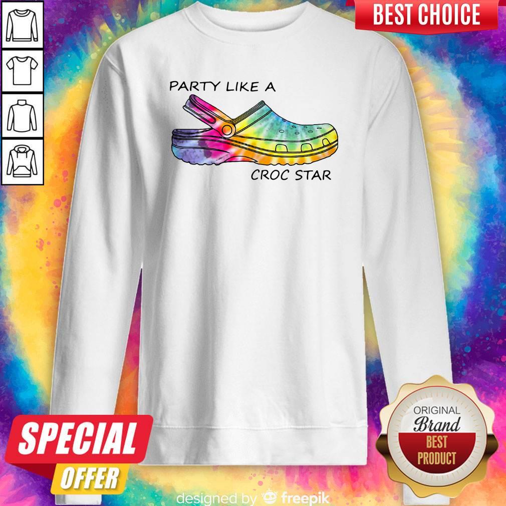 Top Party Like A Croc Star Shirt - Image 2