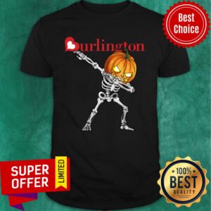 Skeleton Dabbing Halloween Pumpkin Burlington Shirt