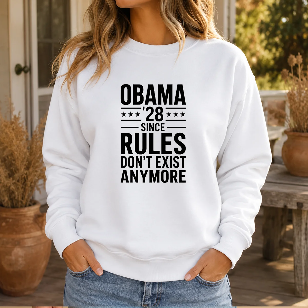 Top Barack Obama Obama '28 Since Rules Do Not Exist Anymore Shirt - Image 6