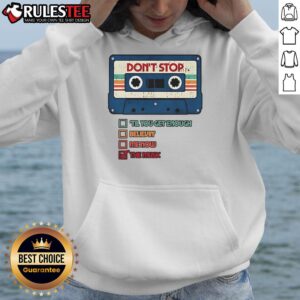 Alternative view of Official Don't Stop The Music Cassette Tape Retro Vintage T-Shirt