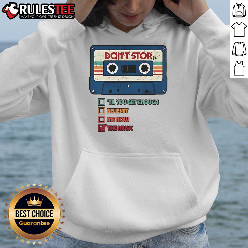 Official Don't Stop The Music Cassette Tape Retro Vintage T-Shirt - Image 2