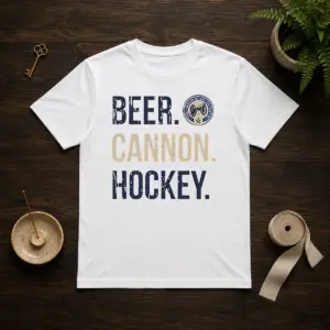 Funny Columbus Blue Jackets Beer Cannon Hockey Shirt