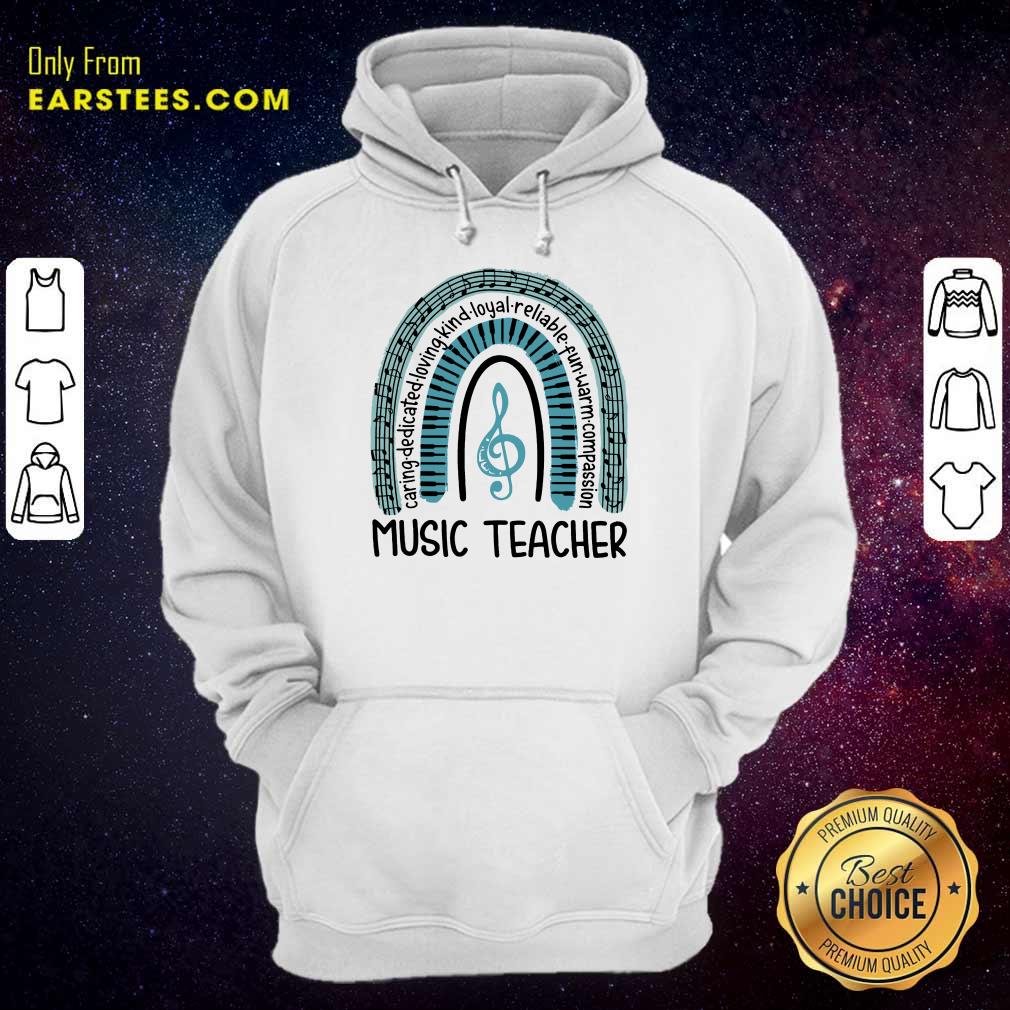 Happy Music Teacher Rainbow Caring Shirt - Image 4