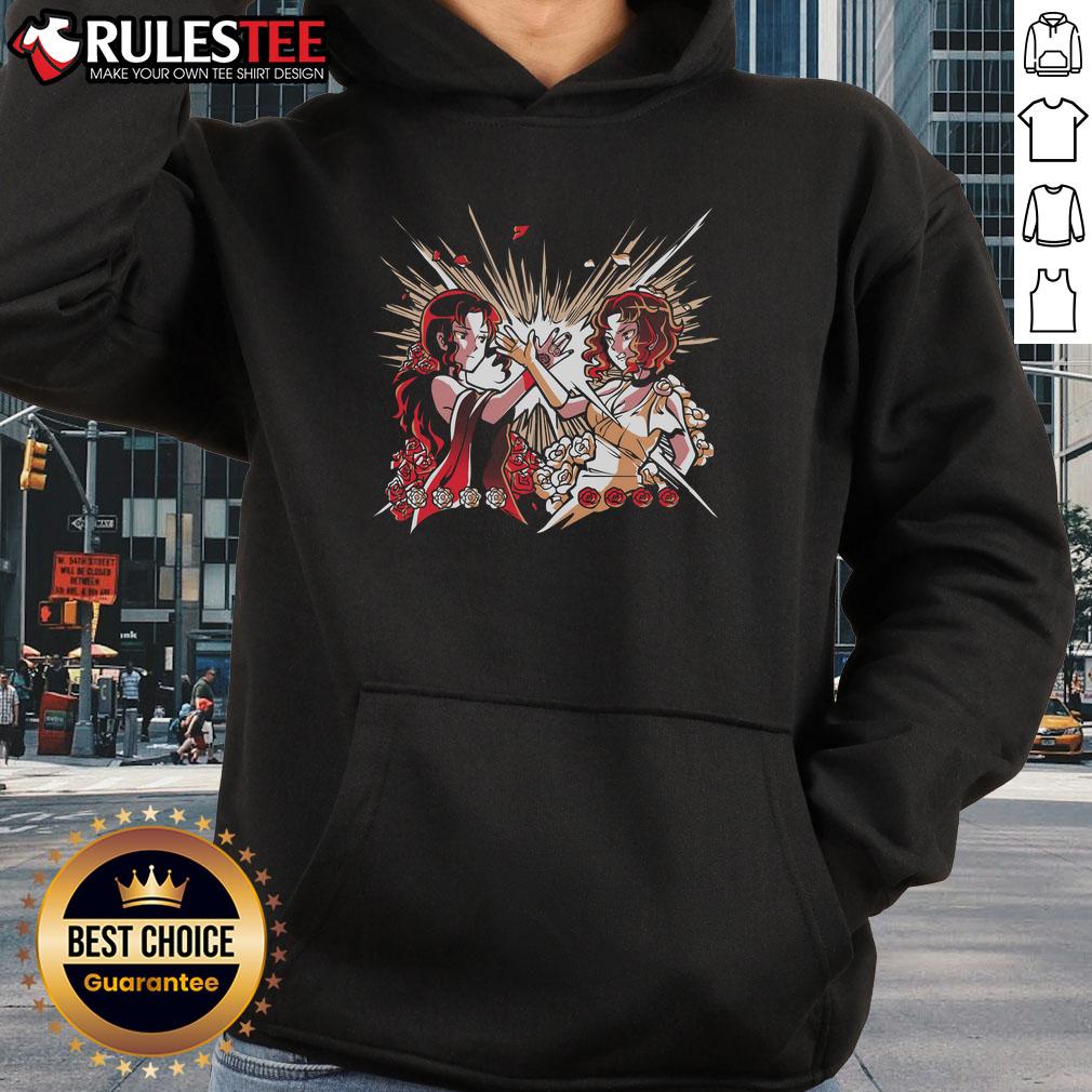 Premium Rose & Camellia T-Shirt - Image 2