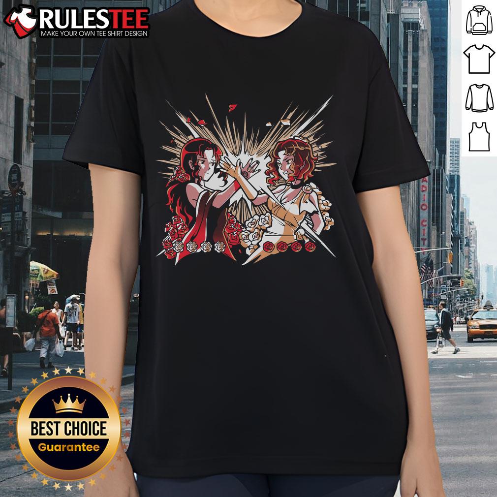 Premium Rose & Camellia T-Shirt - Image 3