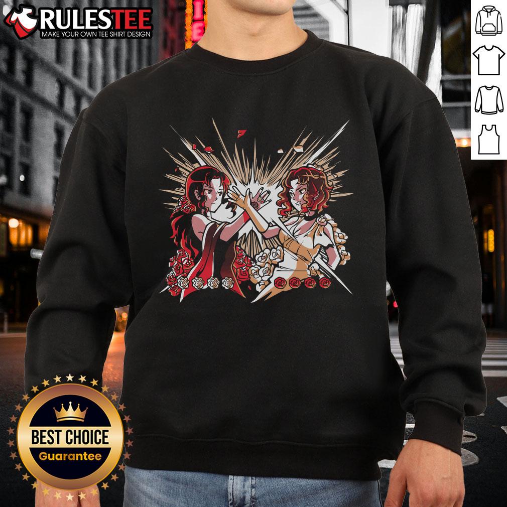 Premium Rose & Camellia T-Shirt - Image 5