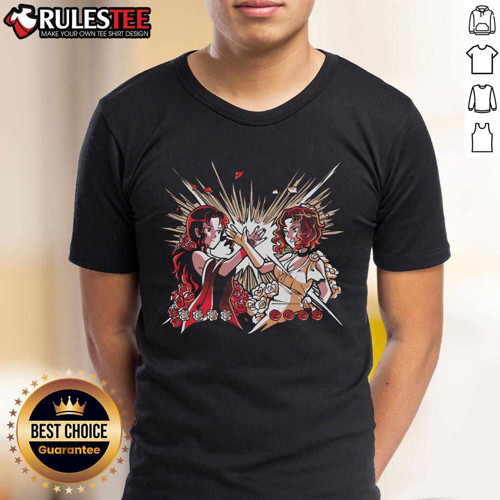 Premium Rose & Camellia T-Shirt