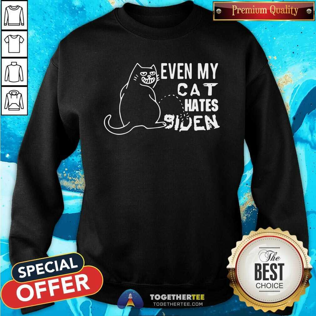 Awesome Even My Cat Hates Biden Shirt - Image 4