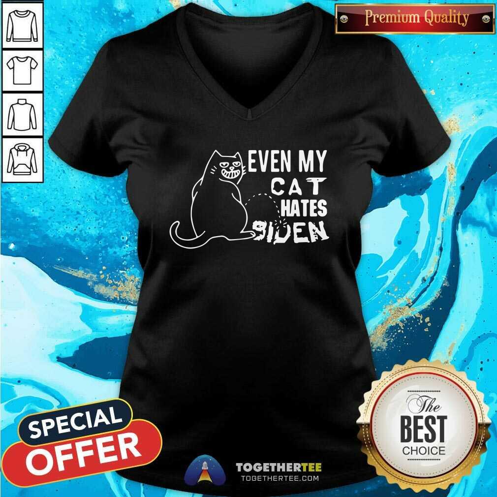 Awesome Even My Cat Hates Biden Shirt - Image 2