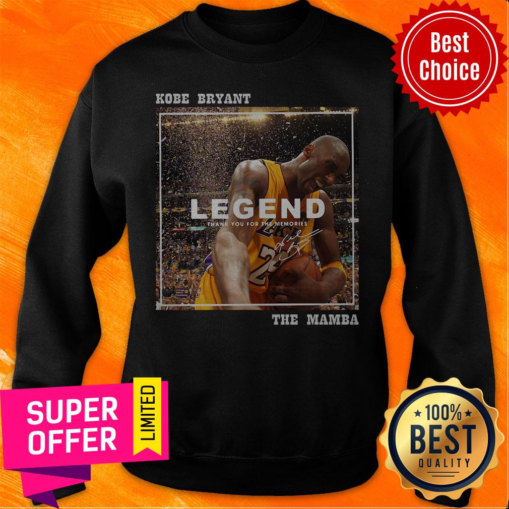 Kobe Bryant Legends Thank You For The Memories The Mamba Signature Shirt - Image 3