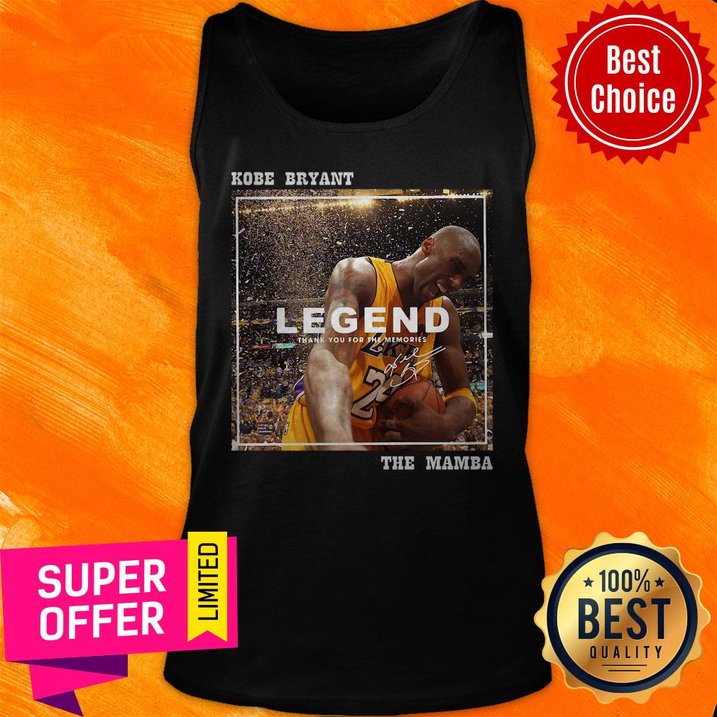 Kobe Bryant Legends Thank You For The Memories The Mamba Signature Shirt - Image 4